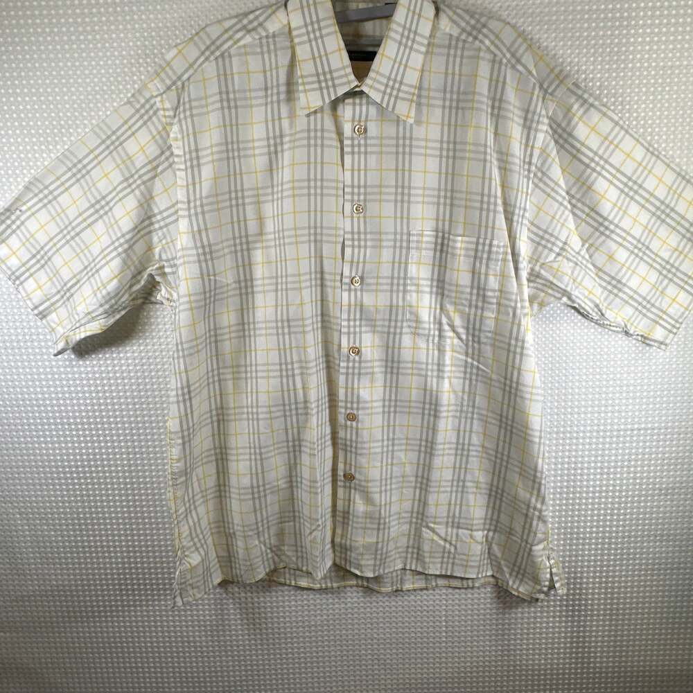 Burberry London Short Sleeve Nova Check Button Down Shirt